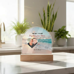 Customizable Acrylic Dome Plaque for Your Beloved