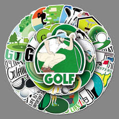 50 PCS Waterproof Golf Graffiti Stickers for DIY