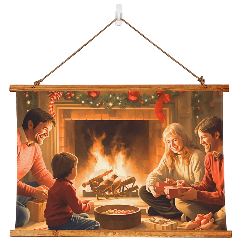 Christmas Wood Framed Wall Tapestry - Or Design Your Own