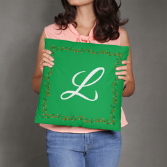 'L' for LOVE - Green Pillow