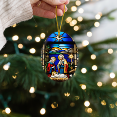 Create A Unique Keepsake With Our One Of A Kind High Gloss Oval Ornament