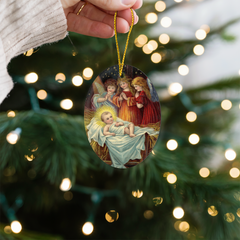Create A Unique Keepsake With Our One Of A Kind High Gloss Oval Ornament
