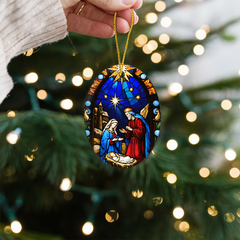 Create A Unique Keepsake With Our One Of A Kind High Gloss Oval Ornament