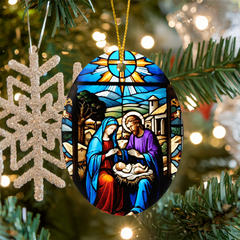 Create A Unique Keepsake With Our One Of A Kind High Gloss Oval Ornament