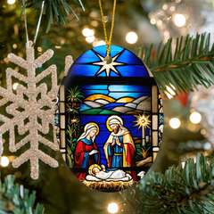 Create A Unique Keepsake With Our One Of A Kind High Gloss Oval Ornament