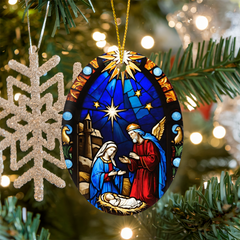 Create A Unique Keepsake With Our One Of A Kind High Gloss Oval Ornament