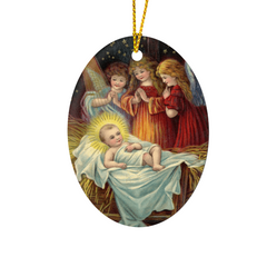 Create A Unique Keepsake With Our One Of A Kind High Gloss Oval Ornament