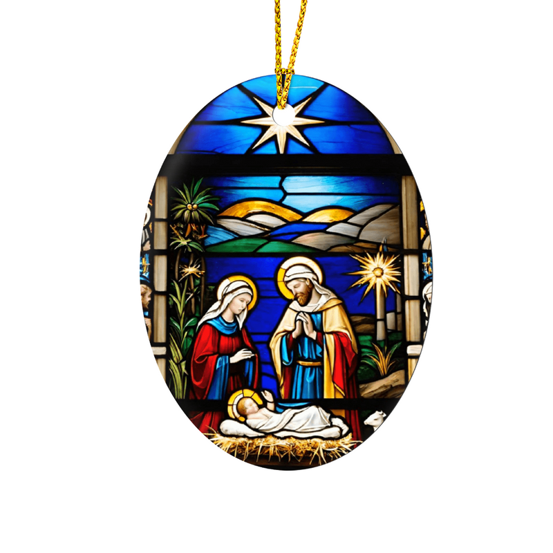 Create A Unique Keepsake With Our One Of A Kind High Gloss Oval Ornament