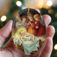 Create A Unique Keepsake With Our One Of A Kind High Gloss Oval Ornament
