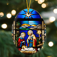 Create A Unique Keepsake With Our One Of A Kind High Gloss Oval Ornament
