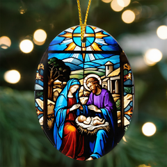 Create A Unique Keepsake With Our One Of A Kind High Gloss Oval Ornament