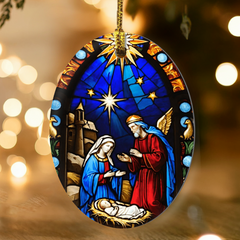 Create A Unique Keepsake With Our One Of A Kind High Gloss Oval Ornament