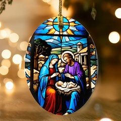 Create A Unique Keepsake With Our One Of A Kind High Gloss Oval Ornament