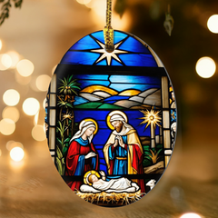 Create A Unique Keepsake With Our One Of A Kind High Gloss Oval Ornament