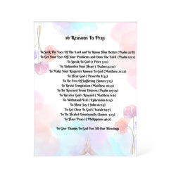 16 Reasons To Pray