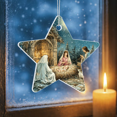 A Unique Keepsake With Our One Of A Kind Acrylic Star Star Ornament