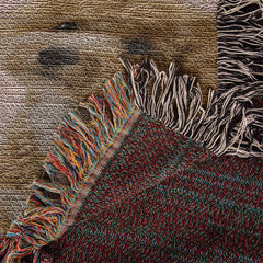 Snuggle Up With Your Favorite Puppy - Personalize Your Photo Woven Blanket (Portrait)